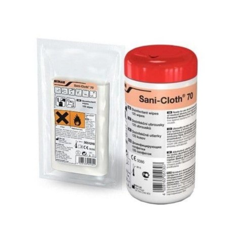ECOLAB SANI-CLOTH 70 Chusteczki alkoholowe, tuba, 200 szt.