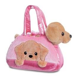 Fancy Pals - Pluszowa maskotka Piesek Labrador PeekaBoo w różowej torbie 20 cm Eco-Friendly