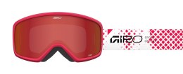 Gogle zimowe juniorskie GIRO STOMP RED FENCE (OTG) (Cylindryczne) (szyba AMBER SCARLET 19-42% S2) (NEW 2025/2026)