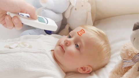 TECNIMED VISIOFOCUS 06400 Termometr bezdotykowy na podczerwień, z etui ochronnym