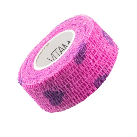 VITAMMY AUTOBAND SERDUSZKA FIOLET 2,5cmx450cm Elastyczny bandaż kohezyjny samoprzylepny