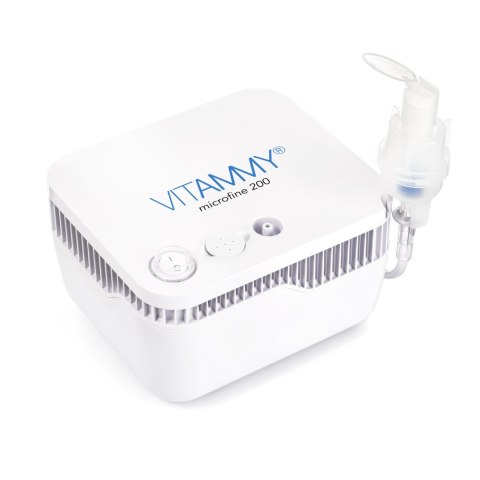 VITAMMY MICROFINE 200 Inhalator kompresorowy domowy, MMAD 3,16, cichy i kompaktowy