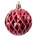 Zestaw bombek na choinkę SAPIN CZERWONO-BIAŁY 30 szt
