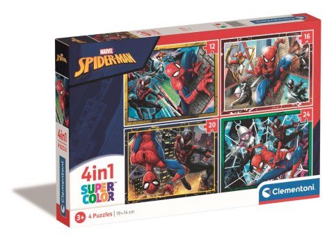 Clementoni: Puzzle 4w1 Super Kolor - Marvel