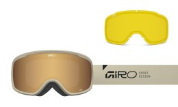 Gogle zimowe GIRO ROAM STONE STACKED (OTG) (Cylindryczne) (szyba AMBER GOLD 19-42% S2 + YELLOW 80-99% S0) (NEW 2025/2026)