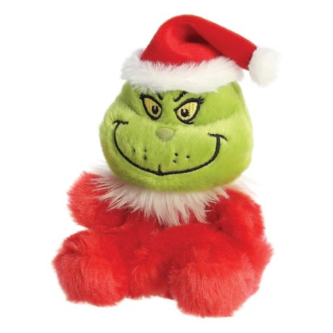 Grinch - Pluszowa maskotka / przytulanka siedzący Grinch w stroju Świętego Mikołaja 13 cm z kolekcji Palm Pals Eco-Friendly