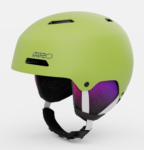 Kask zimowy juniorski GIRO CRUE matte fluorescent green roz. M (55.5-59 cm) (NEW 2025/2026)