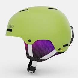 Kask zimowy juniorski GIRO CRUE matte fluorescent green roz. S (52-55.5 cm) (NEW 2025/2026)