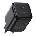 Ładowarka sieciowa UGREEN X526 45W GaN 2xUSB-C (czarna)