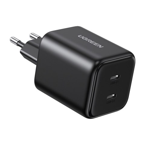 Ładowarka sieciowa UGREEN X526 45W GaN 2xUSB-C (czarna)