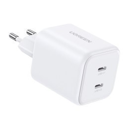 Ładowarka Dual UGREEN USB-C GaN 45W X526 (biała)
