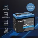 Qoltec Akumulator LiFePO4 Litowo-Żelazowo-Fosforanowy | 12.8V | 100Ah | 1280Wh | Bluetooth | BMS