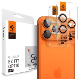 Spigen Optik Pro GLAS.TR EZ Fit Camera Protector 2-Pack - Szkło ochronne na obiektyw do iPhone 16 Pro / 16 Pro Max / 17 Pro / 17