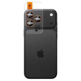 Spigen Optik Pro GLAS.TR EZ Fit Camera Protector 2-Pack - Szkło ochronne na obiektyw do iPhone 16 Pro / 16 Pro Max / 17 Pro / 17
