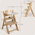 Drewniane krzesełko do karmienia Nukido Nelo