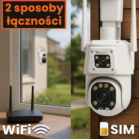 Kamera IP Orllo TZ8 Dual z panelem solarnym SM6030 PRO