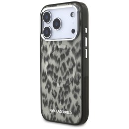 Karl Lagerfeld IML Leopard Pattern MagSafe - Etui iPhone 17 Pro (brązowy)