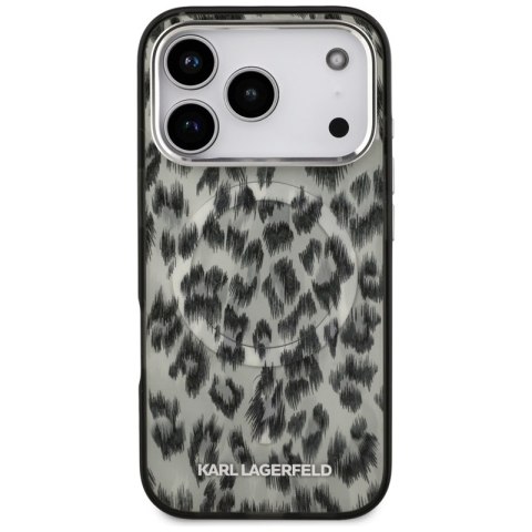 Karl Lagerfeld IML Leopard Pattern MagSafe - Etui iPhone 17 Pro (brązowy)
