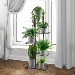 Kwietnik Stojak na Kwiaty 5-Poziomowy Kaskada Metalowy Loft VILDE 96 cm