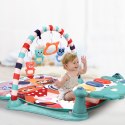Mata edukacyjna dla niemowląt z pianinem- zielona