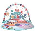 Mata edukacyjna dla niemowląt z pianinem- zielona