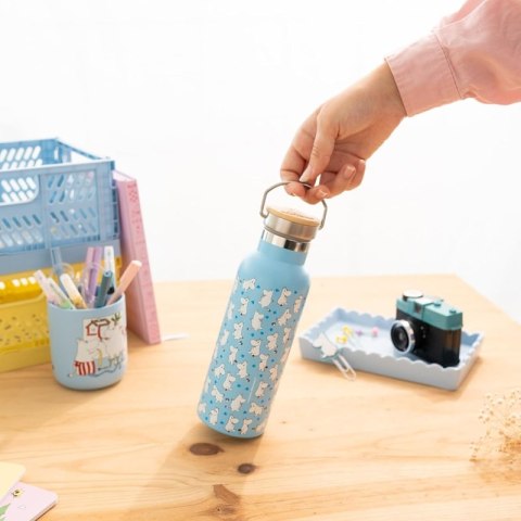 Muminki - Butelka termiczna ze stali nierdzewnej z uchwytem 500 ml