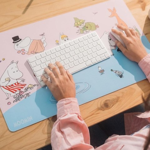 Muminki - Podkładka na biurko z ekoskóry XL 60 x 35 cm