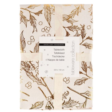 Obrus świąteczny plamoodporny 220x150 cm