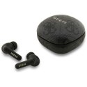 Guess 4G Classic Metal Logo - Słuchawki Bluetooth TWS ENC + etui ładujące (czarny)
