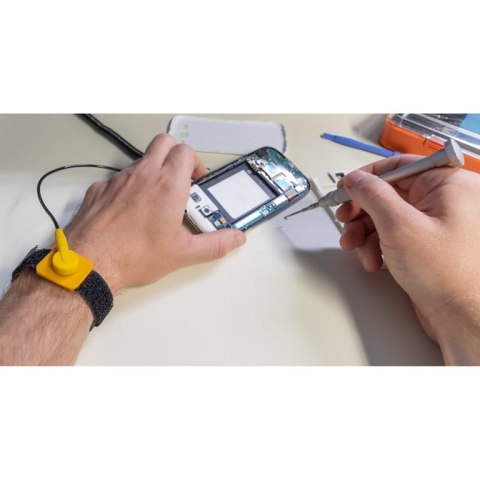 InLine 55553 antystatyczna opaska na nadgarstek Czarny