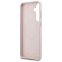 Karl Lagerfeld Silicone Karl & Choupette Heads MagSafe - Etui Samsung Galaxy S25 FE (różowy)
