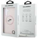 Karl Lagerfeld Silicone Karl & Choupette Heads MagSafe - Etui Samsung Galaxy S25 FE (różowy)