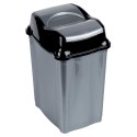 Kosz na Śmieci Plastikowy Szary 28 L ORION Wytrzymały i Pojemny