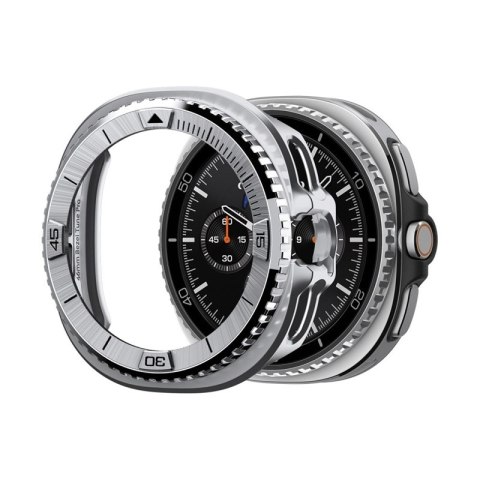 Spigen Bezel Tune Pro Pilot - Obudowa / Pierścień ochronny do Samsung Galaxy Watch 8 Classic 46 mm (Silver)