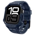 Spigen Rugged Armor Pro V2 - Pasek z obudową do Apple Watch 10 / 11 42 mm (Navy Blue)