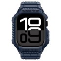 Spigen Rugged Armor Pro V2 - Pasek z obudową do Apple Watch 10 / 11 42 mm (Navy Blue)