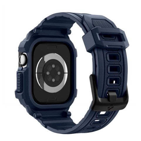Spigen Rugged Armor Pro V2 - Pasek z obudową do Apple Watch 10 / 11 42 mm (Navy Blue)