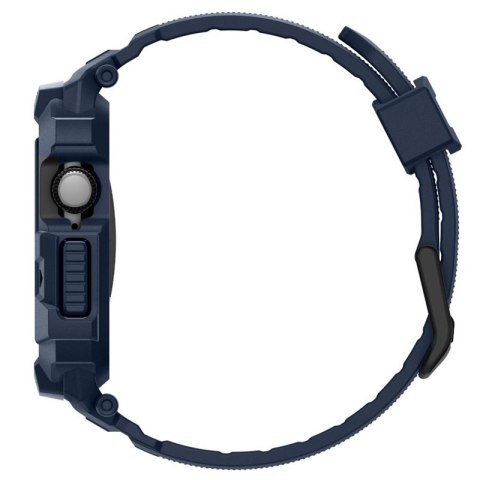 Spigen Rugged Armor Pro V2 - Pasek z obudową do Apple Watch 10 / 11 42 mm (Navy Blue)