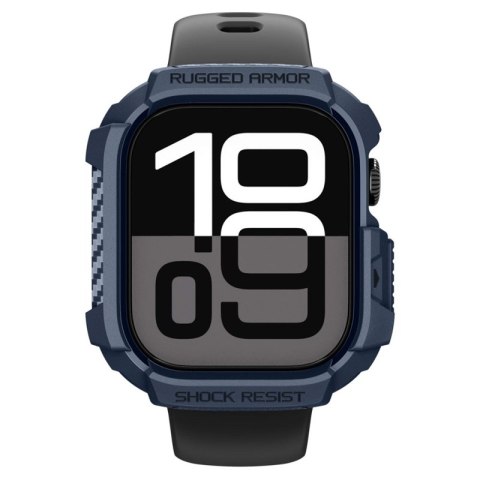Spigen Rugged Armor V2 - Obudowa do Apple Watch 10 / 11 42 mm (Navy Blue)