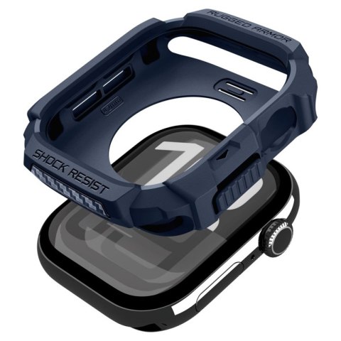 Spigen Rugged Armor V2 - Obudowa do Apple Watch 10 / 11 42 mm (Navy Blue)