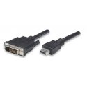 Techly ICOC-HDMI-D-045 adapter kablowy 5 m DVI-D Czarny