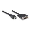 Techly ICOC-HDMI-D-045 adapter kablowy 5 m DVI-D Czarny