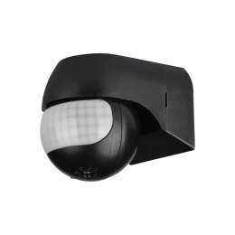 Czujnik ruchu ścienny 180st ruchoma główka czarny V-TAC VT-8028
