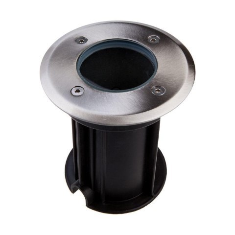 Oprawa gruntowa ogrodowa najazdowa okrągła stal szczotkowana GU10 IP65 V-TAC VT-7677