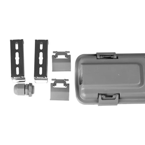 Oprawa hermetyczna LED V-TAC PC/PC 120cm (2 x 18W) (tuby LED w zestawie) VT-12023 6400K 3400lm