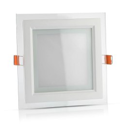 Panel LED V-TAC 12W LED Szkło Kwadrat VT-1202G 4000K 840lm