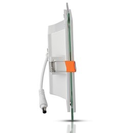 Panel LED V-TAC 12W LED Szkło Kwadrat VT-1202G 4000K 840lm