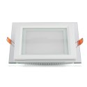 Panel LED V-TAC 12W LED Szkło Kwadrat VT-1202G 4000K 840lm