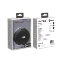 Przenośny głośnik bluetooth micro USB wysokiej jakości przewód 800mAh czarny V-TAC VT-6211