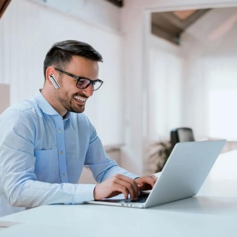 Zestaw słuchawkowy V-TAC bluetooth 170mAh biały VT-6800